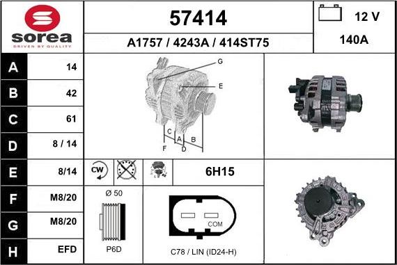EAI 57414 - Ģenerators autodraugiem.lv