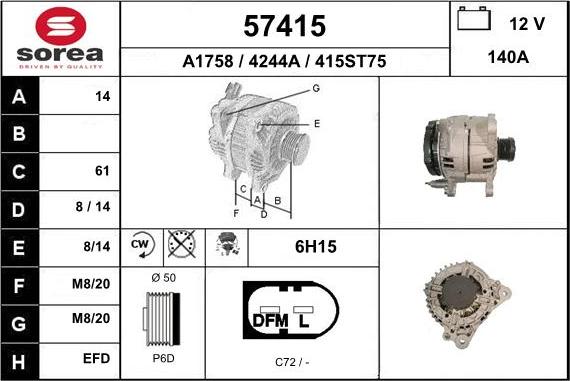 EAI 57415 - Ģenerators autodraugiem.lv