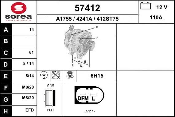 EAI 57412 - Ģenerators autodraugiem.lv