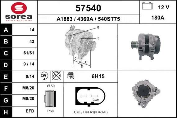 EAI 57540 - Ģenerators autodraugiem.lv