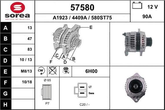 EAI 57580 - Ģenerators autodraugiem.lv