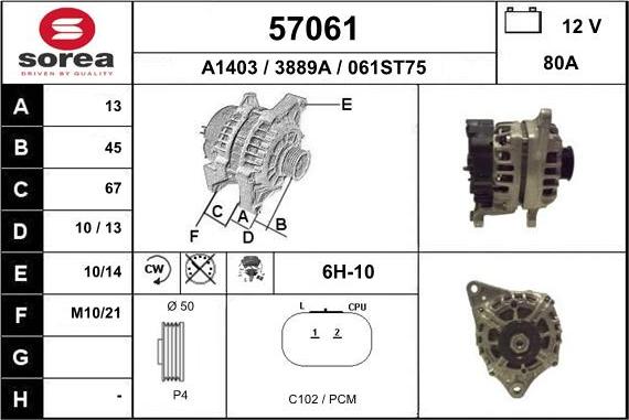 EAI 57061 - Ģenerators autodraugiem.lv