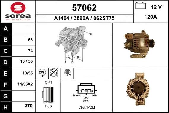 EAI 57062 - Ģenerators autodraugiem.lv