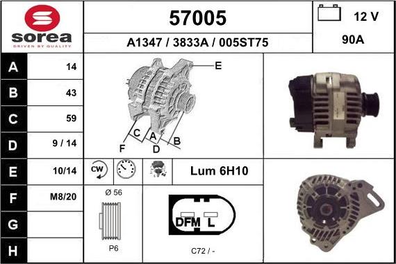 EAI 57005 - Ģenerators autodraugiem.lv