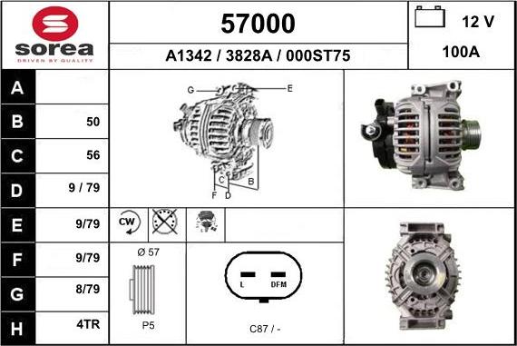 EAI 57000 - Ģenerators autodraugiem.lv