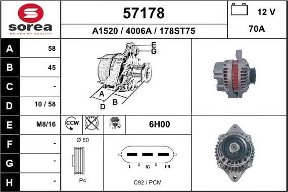 EAI 57178 - Ģenerators autodraugiem.lv