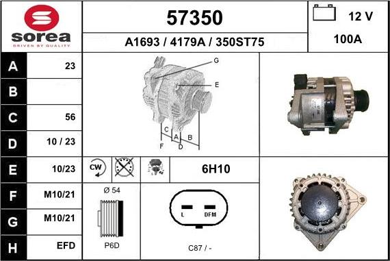 EAI 57350 - Ģenerators autodraugiem.lv