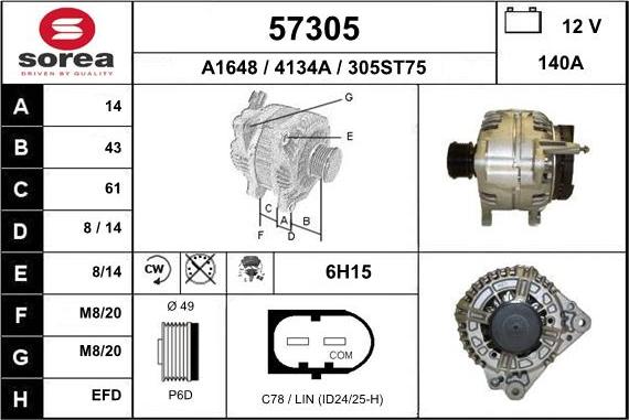 EAI 57305 - Ģenerators autodraugiem.lv