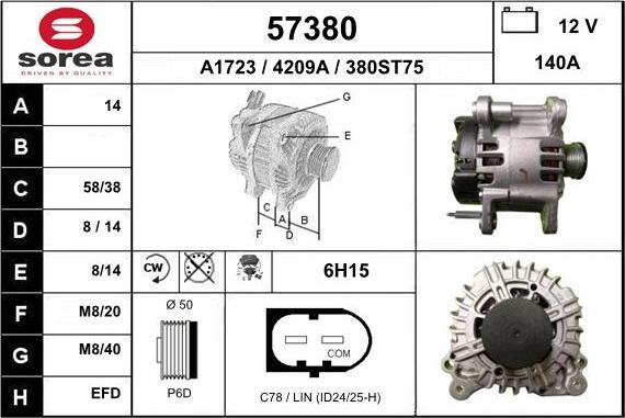 EAI 57380 - Ģenerators autodraugiem.lv