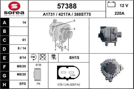 EAI 57388 - Ģenerators autodraugiem.lv