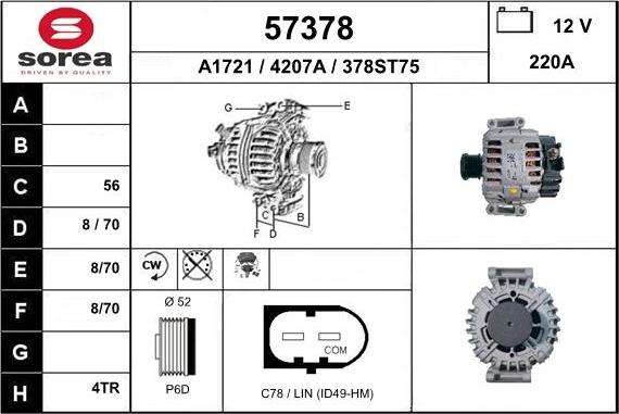EAI 57378 - Ģenerators autodraugiem.lv