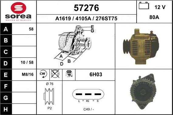 EAI 57276 - Ģenerators autodraugiem.lv