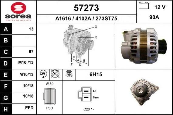 EAI 57273 - Ģenerators autodraugiem.lv