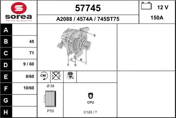 EAI 57745 - Ģenerators autodraugiem.lv