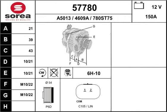 EAI 57780 - Ģenerators autodraugiem.lv