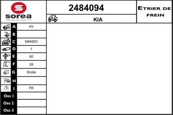 EAI 2484094 - Bremžu suports autodraugiem.lv