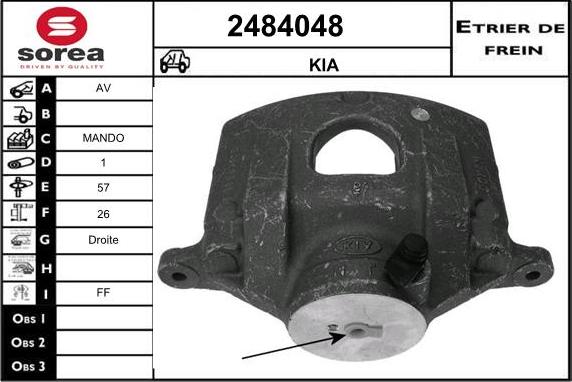 EAI 2484048 - Bremžu suports autodraugiem.lv