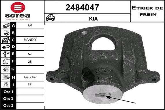 EAI 2484047 - Bremžu suports autodraugiem.lv