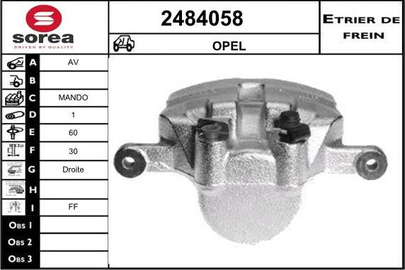 EAI 2484058 - Bremžu suports autodraugiem.lv