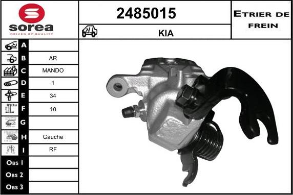 EAI 2485015 - Bremžu suports autodraugiem.lv