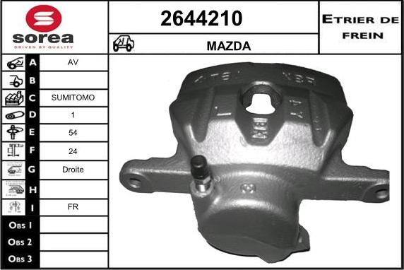 EAI 2644210 - Bremžu suports autodraugiem.lv