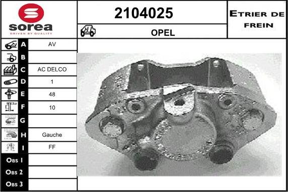 EAI 2104025 - Bremžu suports autodraugiem.lv