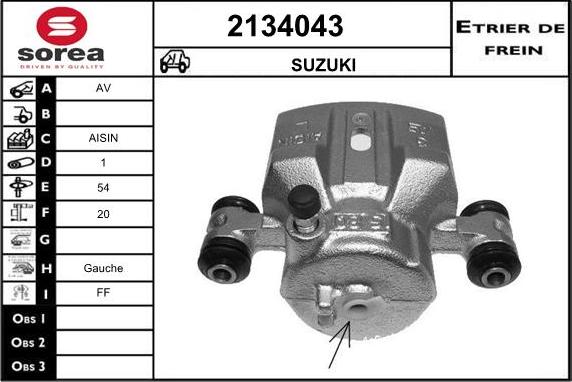 EAI 2134043 - Bremžu suports autodraugiem.lv