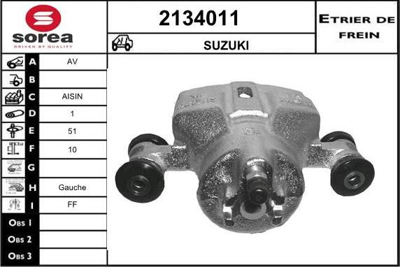 EAI 2134011 - Bremžu suports autodraugiem.lv