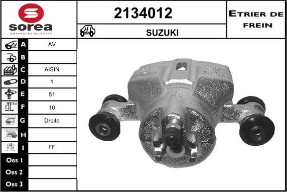 EAI 2134012 - Bremžu suports autodraugiem.lv