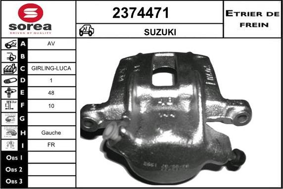 EAI 2374471 - Bremžu suports autodraugiem.lv