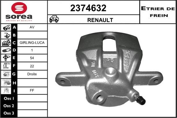 EAI 2374632 - Bremžu suports autodraugiem.lv