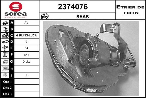 EAI 2374076 - Bremžu suports autodraugiem.lv