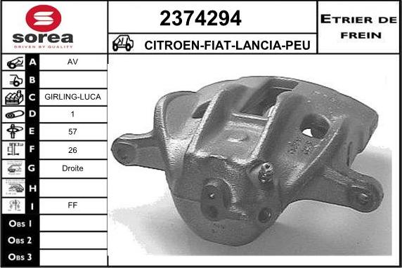 EAI 2374294 - Bremžu suports autodraugiem.lv