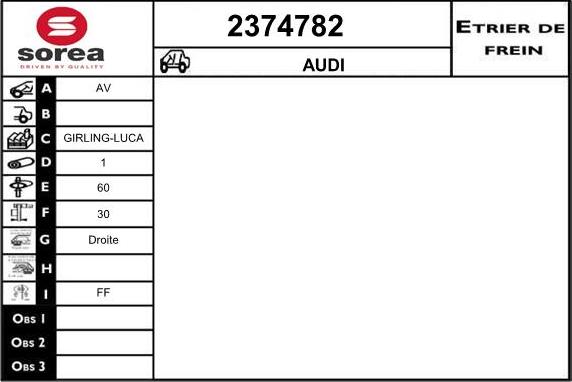 EAI 2374782 - Bremžu suports autodraugiem.lv