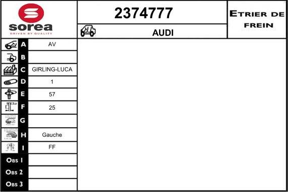 EAI 2374777 - Bremžu suports autodraugiem.lv