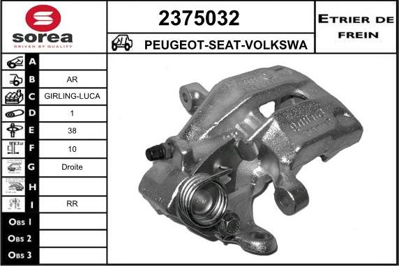 EAI 2375032 - Bremžu suports autodraugiem.lv