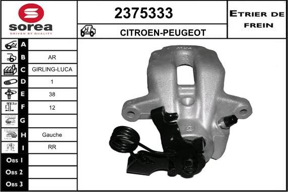 EAI 2375333 - Bremžu suports autodraugiem.lv