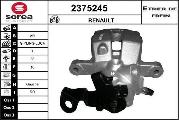 EAI 2375245 - Bremžu suports autodraugiem.lv