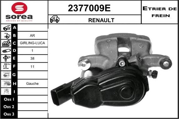 EAI 2377009E - Bremžu suports autodraugiem.lv