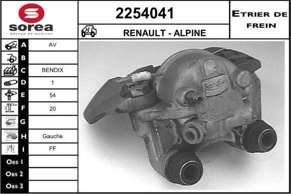 EAI 2254041 - Bremžu suports autodraugiem.lv