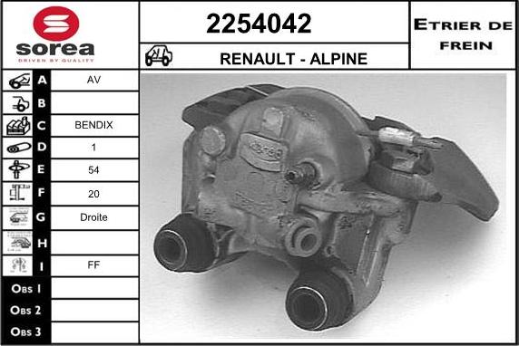 EAI 2254042 - Bremžu suports autodraugiem.lv