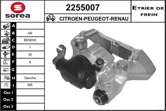 EAI 2255007 - Bremžu suports autodraugiem.lv