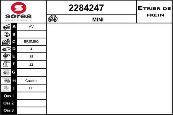 EAI 2284247 - Bremžu suports autodraugiem.lv