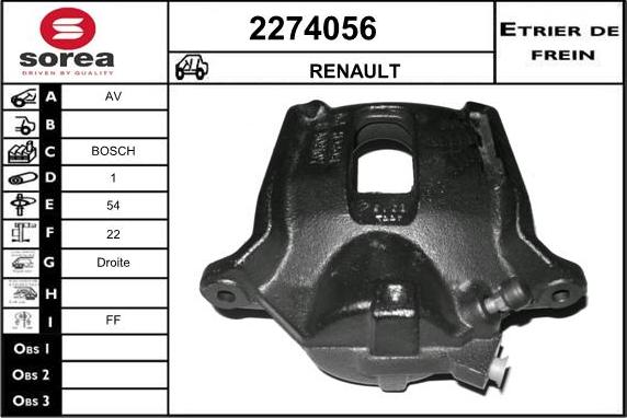 EAI 2274056 - Bremžu suports autodraugiem.lv