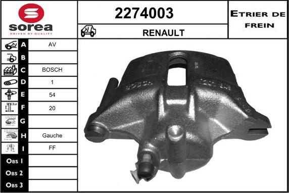 EAI 2274003 - Bremžu suports autodraugiem.lv