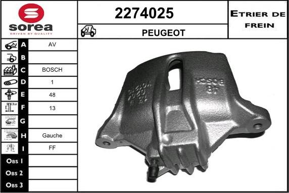 EAI 2274025 - Bremžu suports autodraugiem.lv