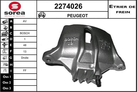 EAI 2274026 - Bremžu suports autodraugiem.lv