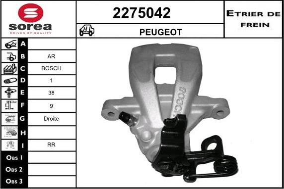 EAI 2275042 - Bremžu suports autodraugiem.lv