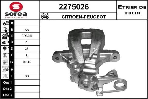 EAI 2275026 - Bremžu suports autodraugiem.lv