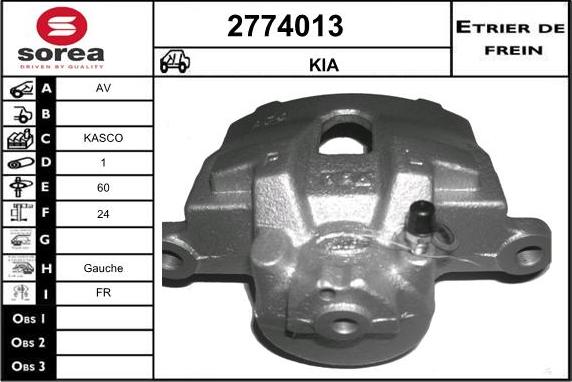 EAI 2774013 - Bremžu suports autodraugiem.lv